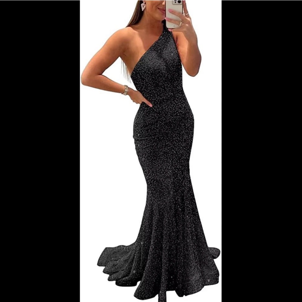 Black sparkly mermaid dress